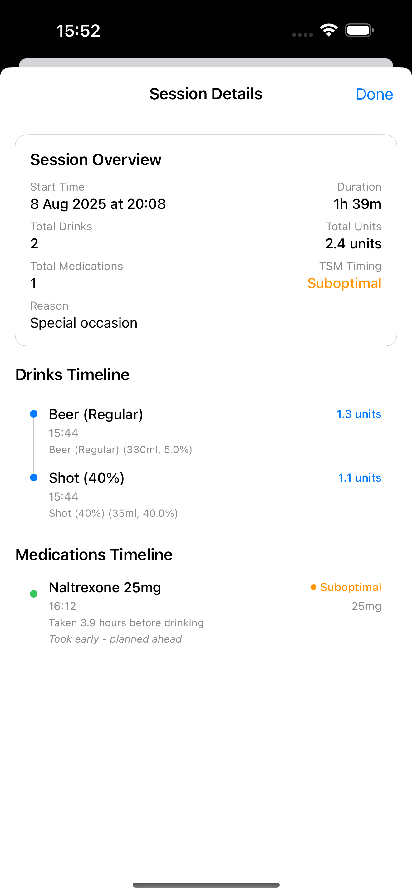 Session details